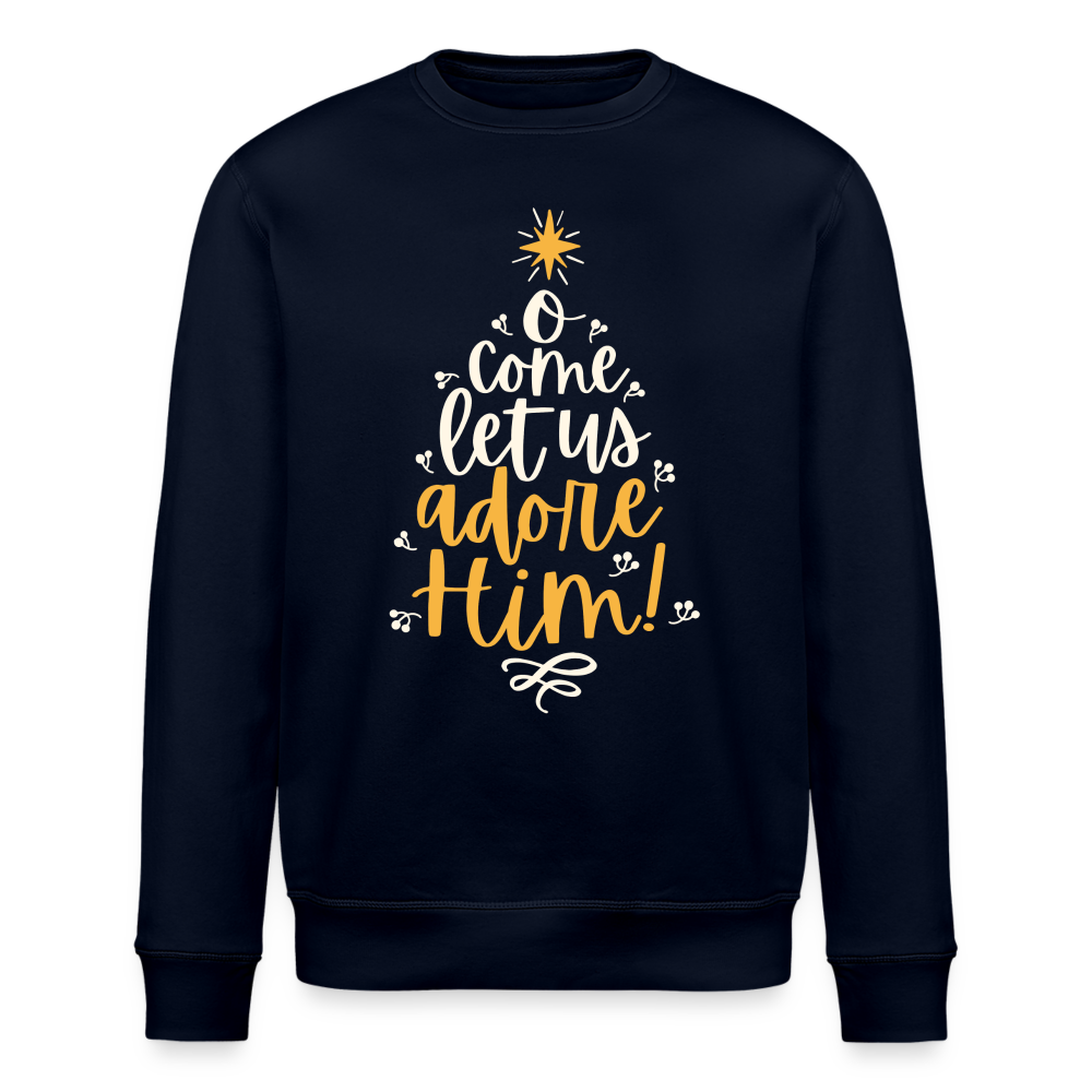 Christmas Unisex Organic Sweatshirt - navy