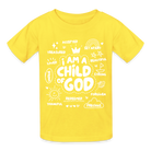 Child of God Kids T-Shirt - yellow