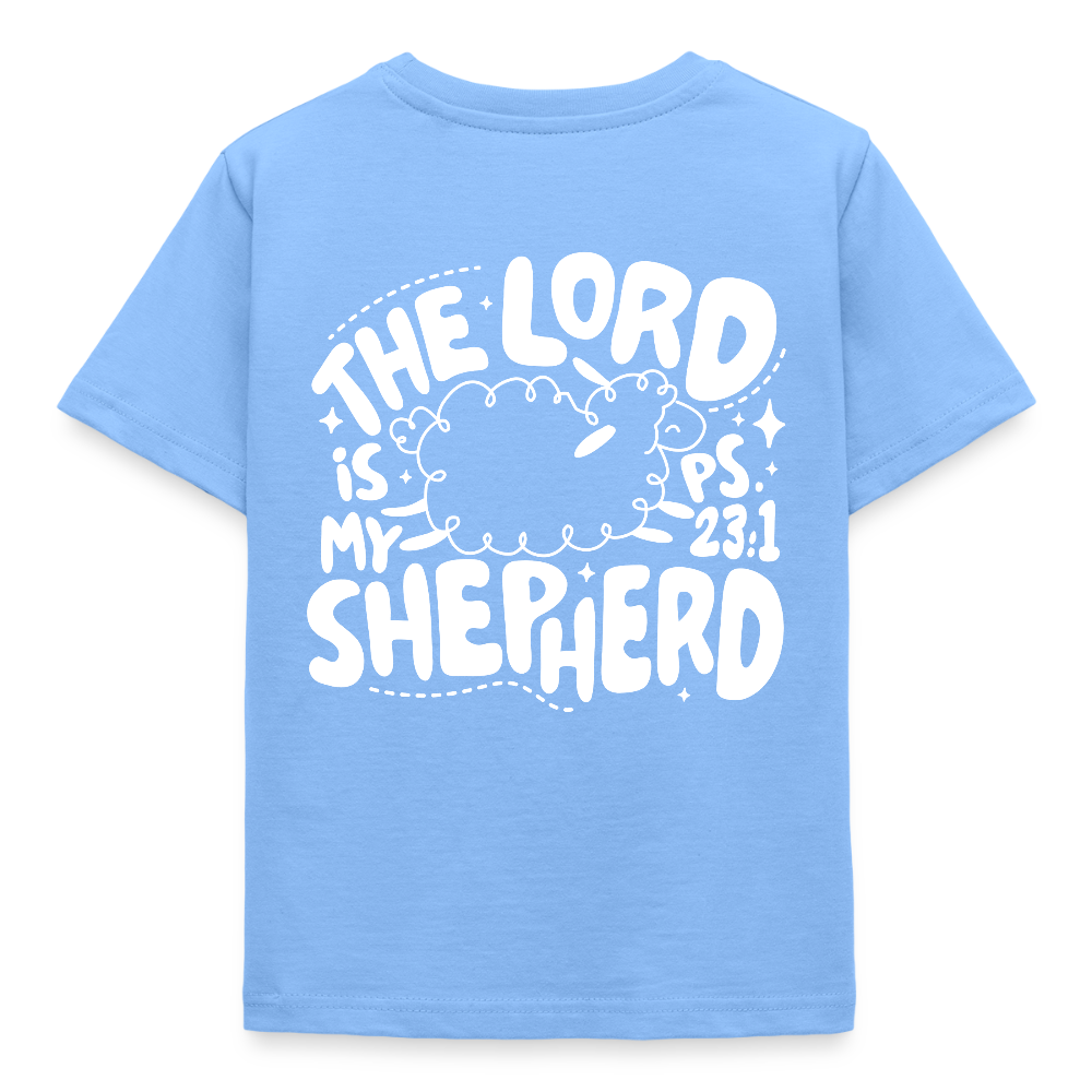 My Shepherd Kids' T-Shirt - back print - sky blue