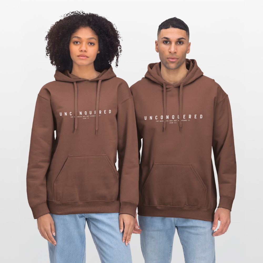 Unconquered Unisex Softstyle® Midweight Hoodie - cocoa