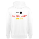You are loved Unisex Hoodie (Germany Flag) - white