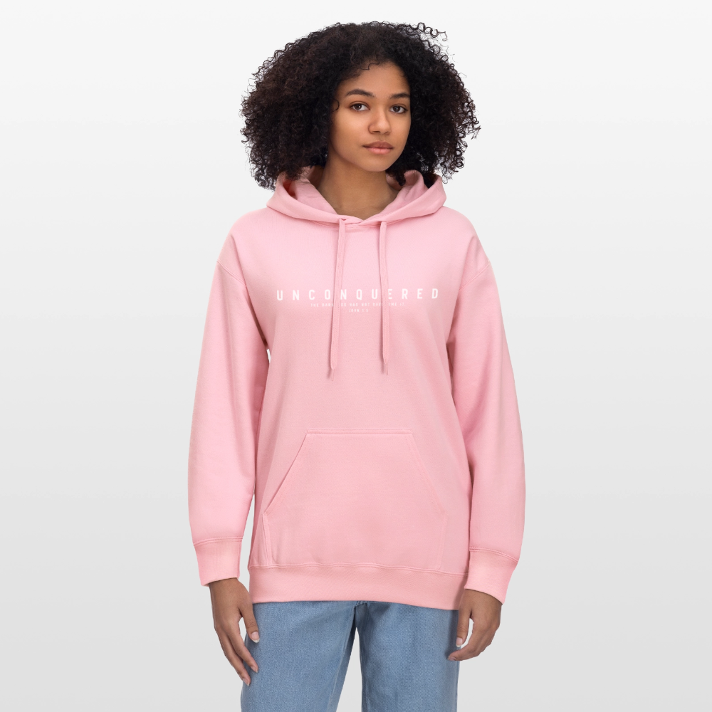 Unconquered Unisex Softstyle® Midweight Hoodie - light pink
