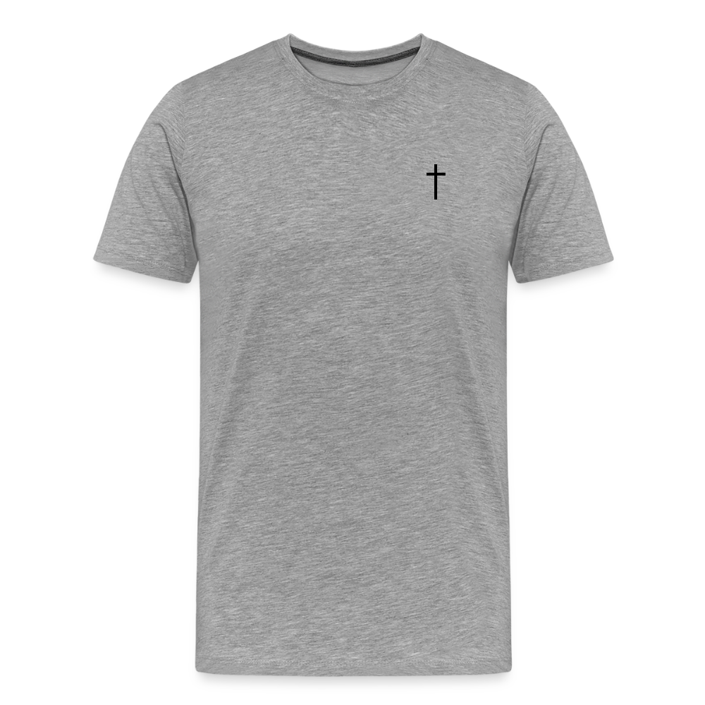 Cross Men’s Premium T-Shirt - heather grey