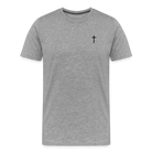 Cross Men’s Premium T-Shirt - heather grey