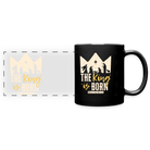 King is born Panoramic Mug - black