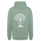 Rooted Unisex Hoodie - steel green