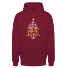 Christmas Unisex Hoodie - bordeaux