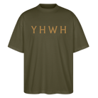 YHWH Oversized Unisex Organic T-shirt - khaki