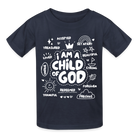 Child of God Kids T-Shirt - navy