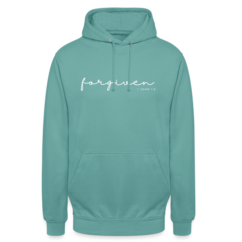 Forgiven Unisex Hoodie - pastel turquoise