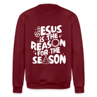 Christmas Unisex Organic Sweatshirt - burgundy