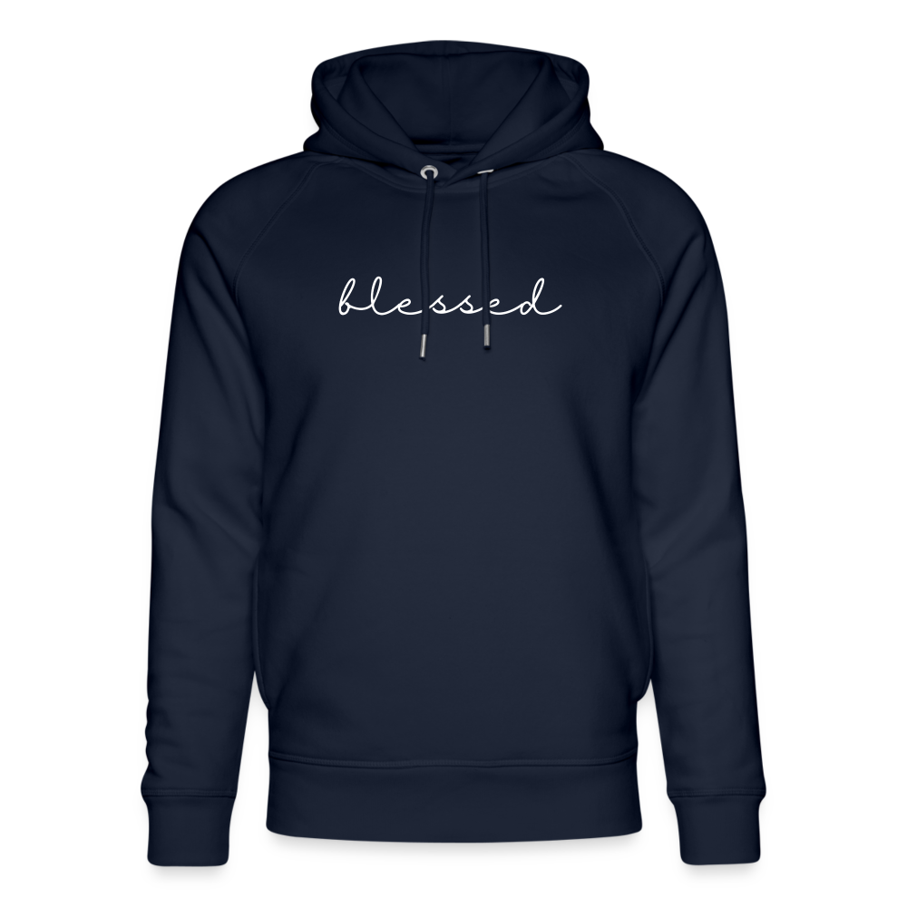 Blessed Unisex Organic Hoodie by Stanley & Stella - navy