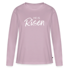 He is Risen Women's Premium Longsleeve Shirt - dusky pink