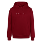 Forgiven Unisex Organic Hoodie by Stanley & Stella - burgundy
