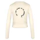 Shine Bright Women's Slim Fit Longsleeve BACK - creme