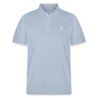 Cross Organic Unisex Polo Shirt - sky blue