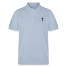 Cross Organic Unisex Polo Shirt - sky blue