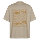 Yaweh Oversize Unisex Organic T-shirt - stone
