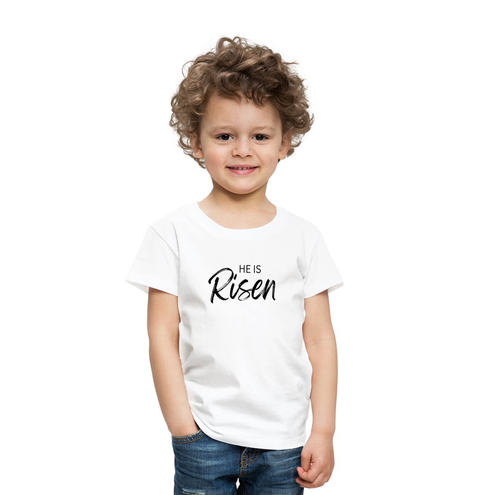 He is Risen Kids' Premium T-Shirt - white