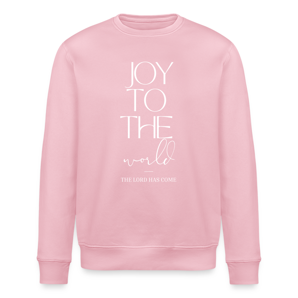 Joy to the world Unisex Organic Sweatshirt - cotton pink