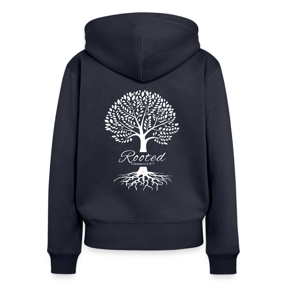 Rooted Women’s Zip Hooded Jacket - navy