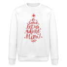 Christmas Unisex Organic Sweatshirt - white