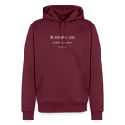 STRONG & COURAGEOUS Men’s Premium Hoodie - burgundy