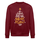 Christmas Unisex Organic Sweatshirt - burgundy