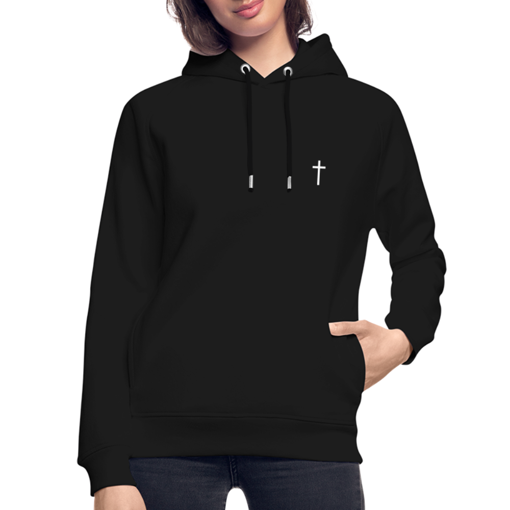 Cross Unisex Organic Hoodie - black