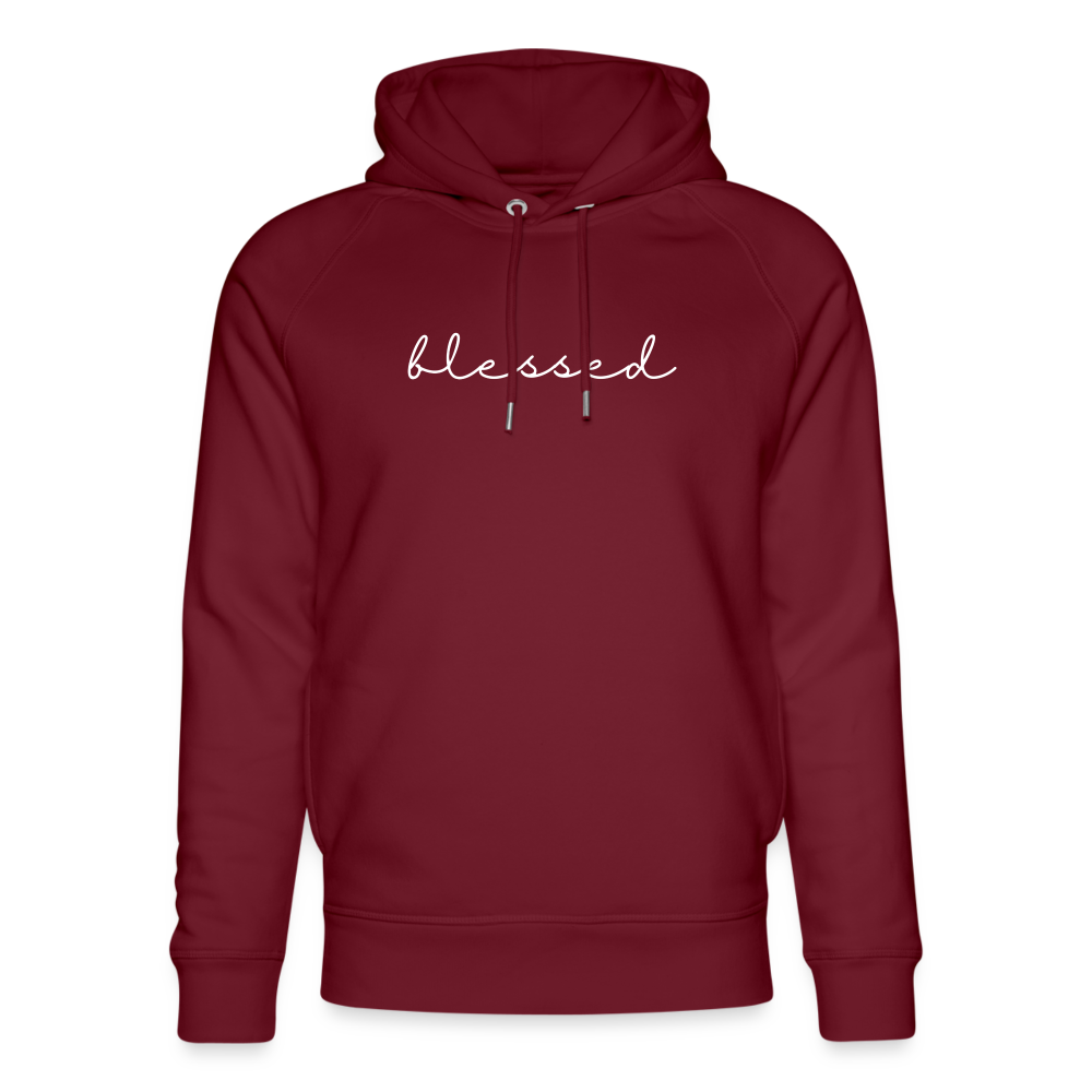 Blessed Unisex Organic Hoodie by Stanley & Stella - burgundy