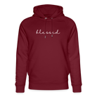 Blessed Unisex Organic Hoodie by Stanley & Stella - burgundy