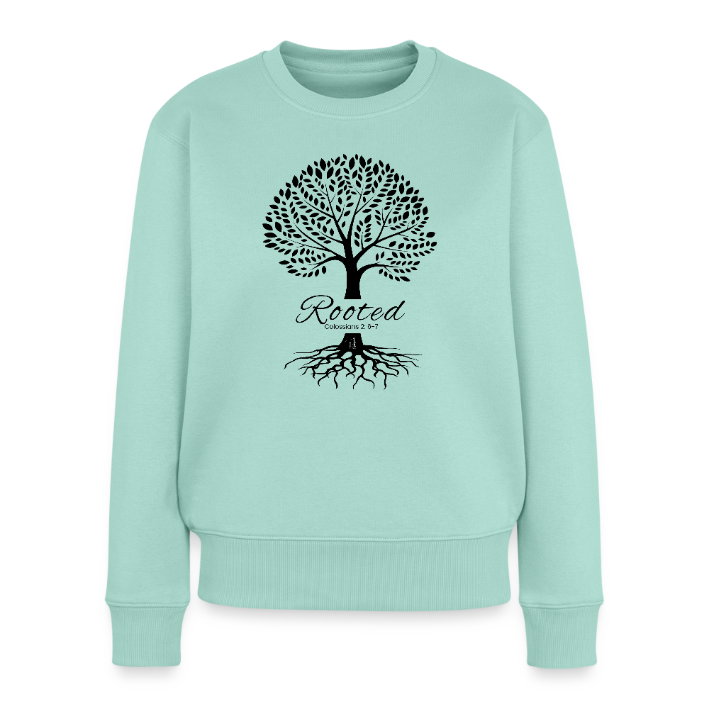 Rooted in Christ Women’s Premium Sweatshirt - mint 
