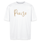 Praise unisex oversize organic T-shirt - white