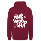 Made to Worship Unisex Hoodie - bordeaux