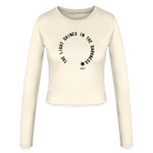 Shine Bright Women's Slim Fit Longsleeve FRONT - creme