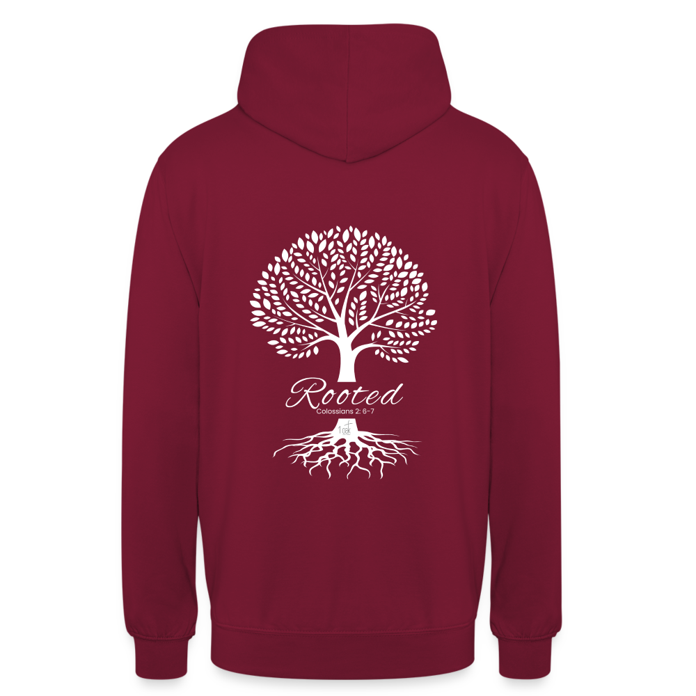 Rooted Unisex Hoodie - bordeaux