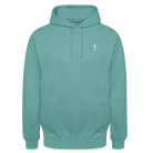 Cross Unisex Hoodie - pastel turquoise