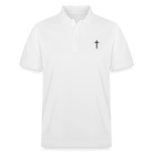 Cross Organic Unisex Polo Shirt - white