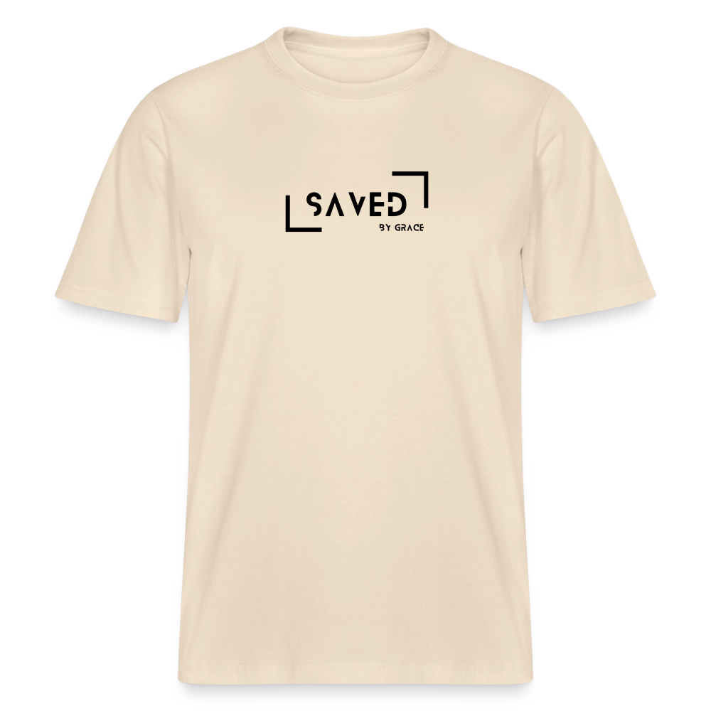Saved Relaxed Fit Unisex Organic T-Shirt - soft Ecru
