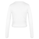 Shine Bright Women's Slim Fit Longsleeve FRONT - white