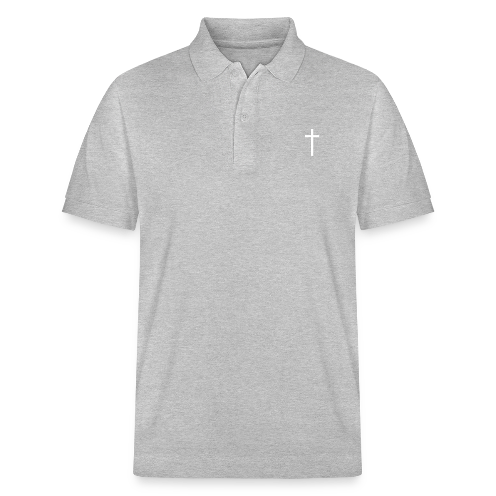 Cross Organic Unisex Polo Shirt 2.0 - heather grey