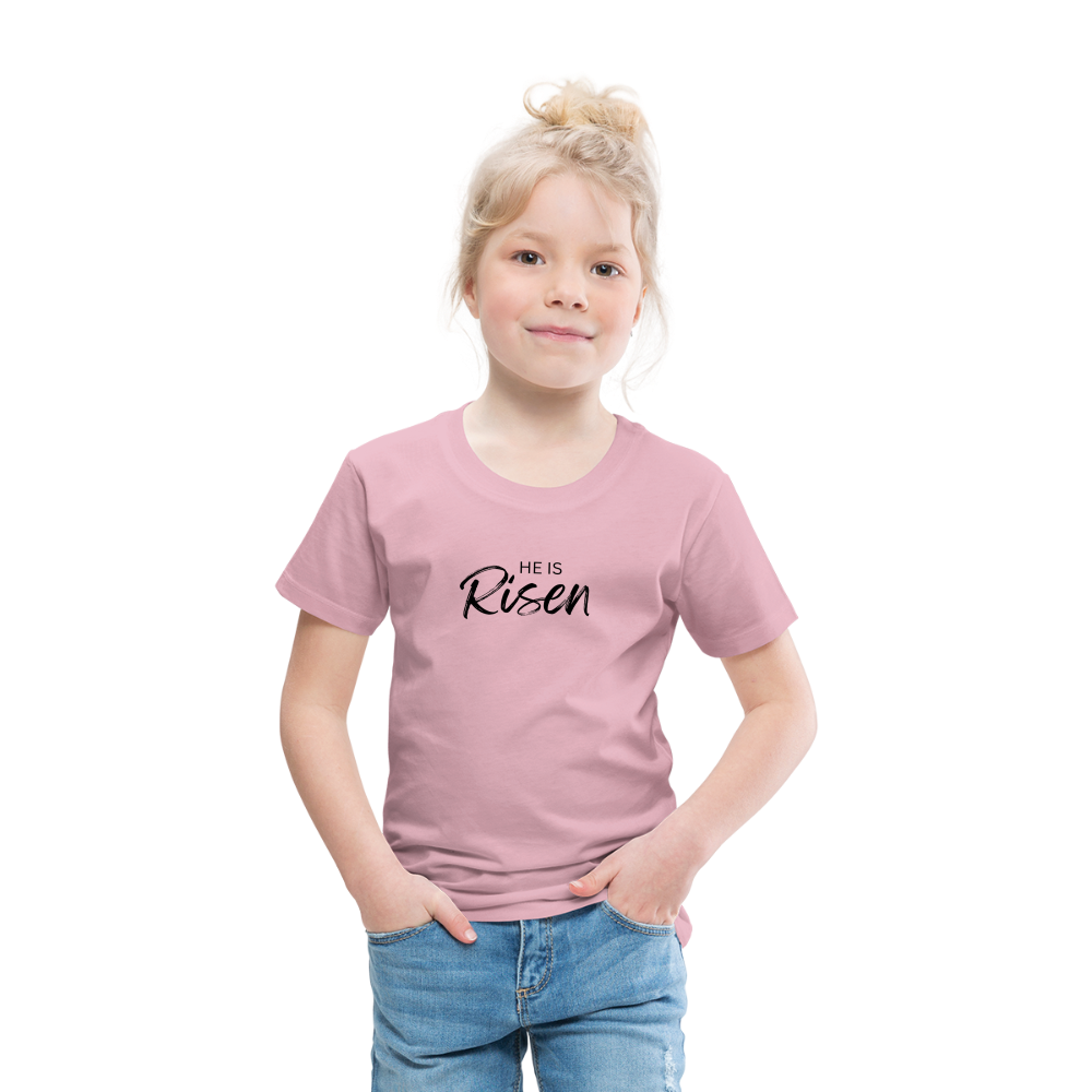 He is Risen Kids' Premium T-Shirt - rose shadow