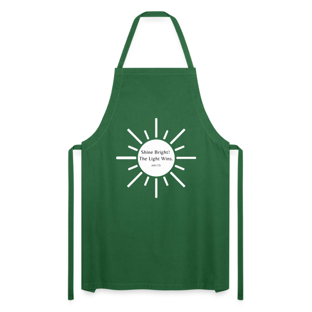 Shine Bright Cooking Apron - green