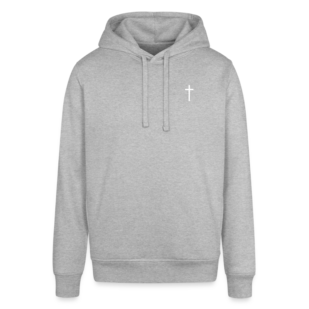 Cross / 1 of a kind Unisex Organic Hoodie - heather grey