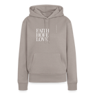 Faith Hope Love Women’s Premium Hoodie - taupe
