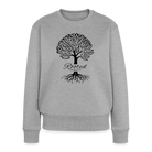 Rooted in Christ Women’s Premium Sweatshirt - heather grey