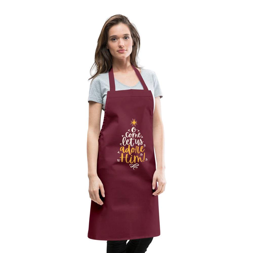 Christmas Cooking Apron - bordeaux