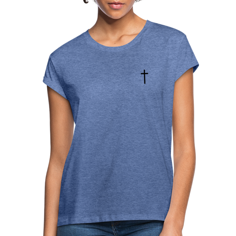 Cross Women’s Oversize T-Shirt - heather denim