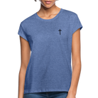 Cross Women’s Oversize T-Shirt - heather denim