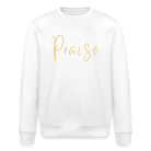 Praise Unisex Organic Sweatshirt - white